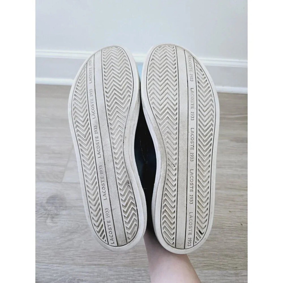 Lacoste Strideur 116 Black Low Rise Mens Lace Up Fashion Sneakers Shoes 12 - Picture 11 of 11